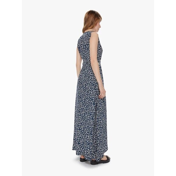 💕NATALIE MARTIN💕 Kate Maxi Wrap Dress Pomegranate Print Indigo Blue Medium NWT - Picture 8 of 16